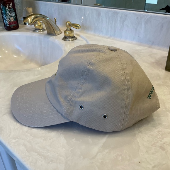 Hat / Cap, NWOT, Tan with Green Wings, Adjustable Size, one of two - Picture 3 of 8